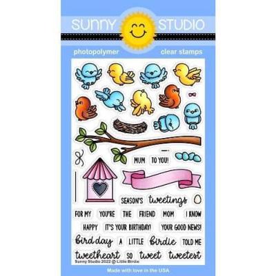 Sunny Studio Clear Stamps - Little Birdie